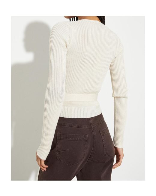 MAX&Co. White Long Sleeve Cardigan