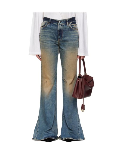 Acne Blue Belt Loop Jeans