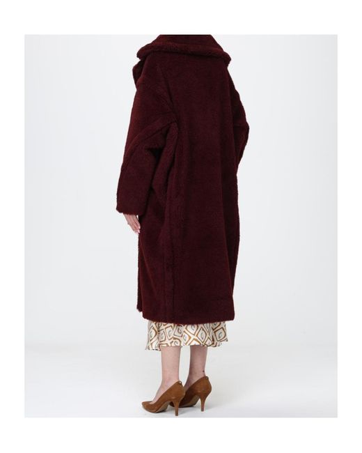 Max Mara Red Long-Sleeved Coat