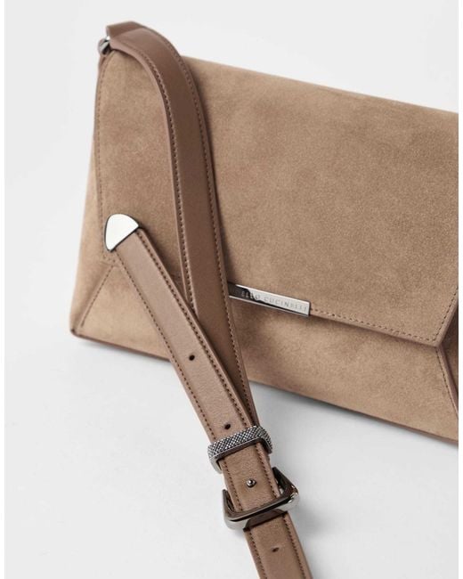 Brunello Cucinelli Brown Envelope Crossbody Bag