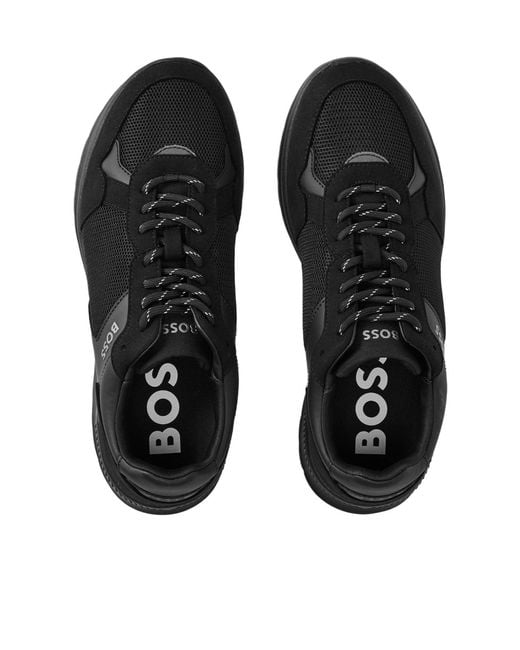 Boss Black Meshsuede Mixed Trainer for men