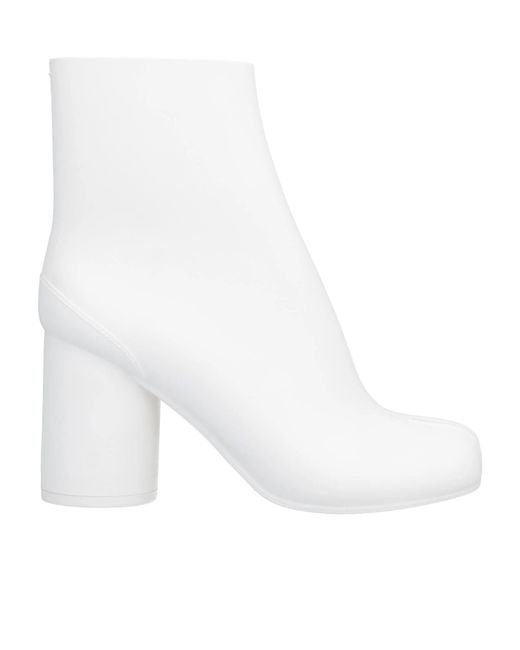 Maison Margiela White Plain Colour Ankle Boot