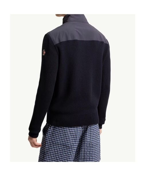 Moncler Blue Grenoble Padded Zip-Up Cardigan for men