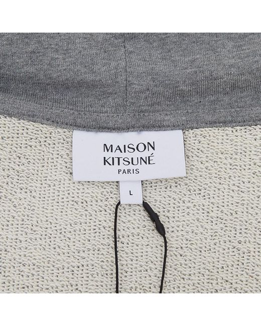Maison Kitsuné Gray Long-Sleeved Sweater for men