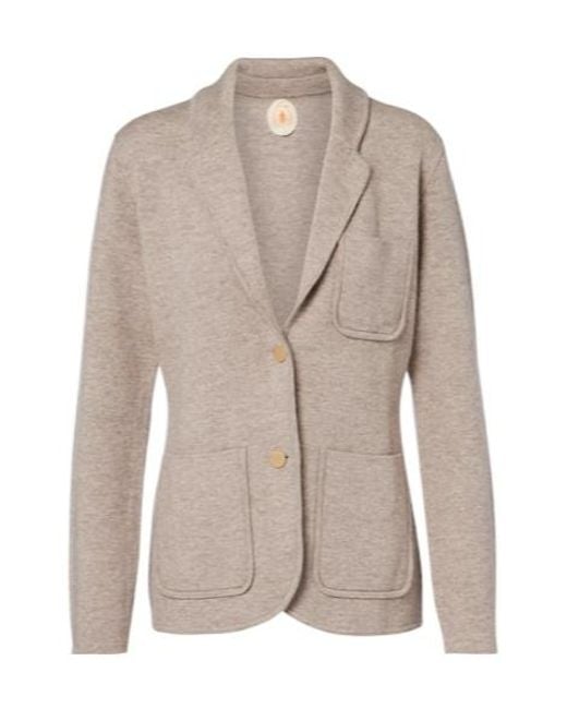 Jardin Des Orangers Gray Wool And Cashmere Blazer