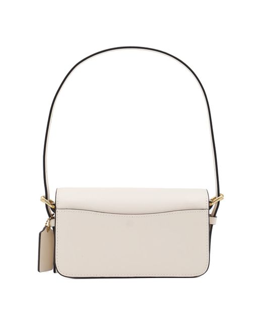 COACH White Zoe Shoulder Bag