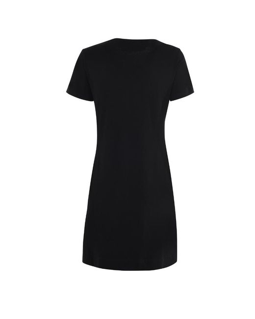 Moschino Black Logo T-Shirt Dress