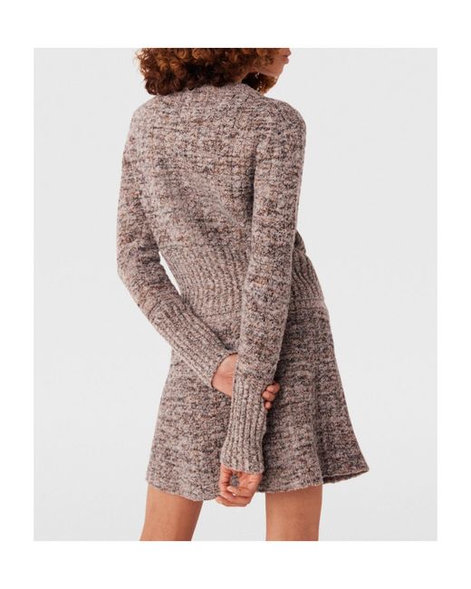 Stella McCartney Brown Rib Coarse Knitted Cardigan