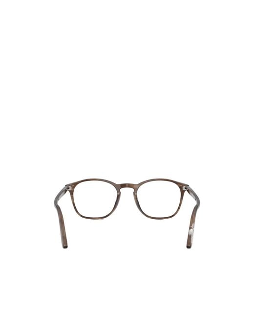 Persol White Round-Frame Glasses for men