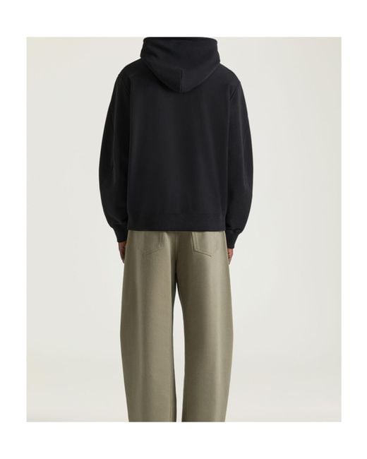 Givenchy Black Paris Signature Embroidered Hoodie for men