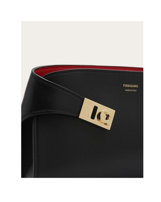 Ferragamo Black Wide Shoulder Strap Shoulder Bag