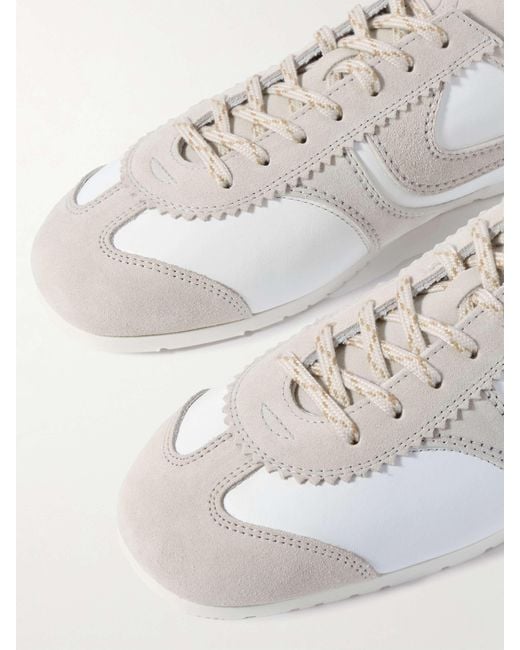 Dries Van Noten White Round Toe Sneakers