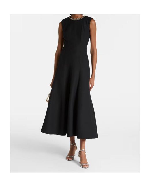 Roland Mouret Black Embellished Dress