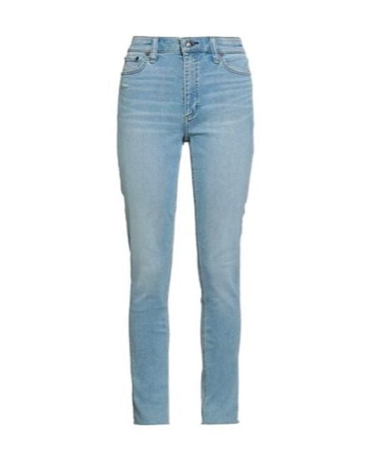 Rag & Bone Blue Light-Colored Jeans