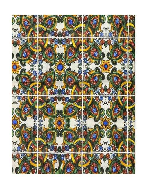 Dolce & Gabbana Yellow Printed Silk Scarf