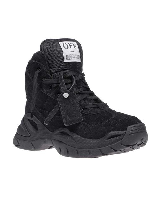 Off-White c/o Virgil Abloh Black Lace Up Sneakers for men