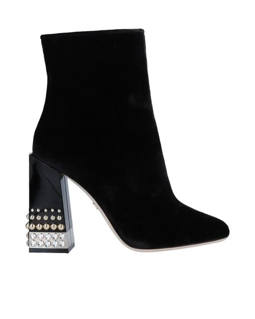 Dolce & Gabbana Black Solid Color Ankle Boots