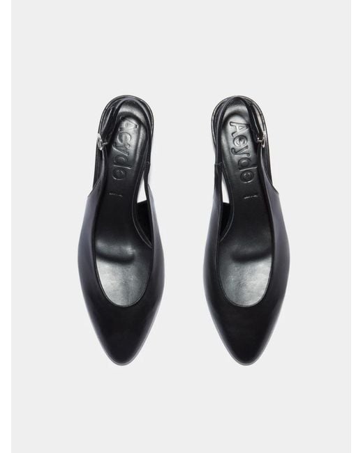 Aeyde Black Celeste Slingback Pumps