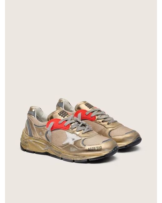 Golden Goose Deluxe Brand Pink Running Dad Lace-Up Sneakers for men