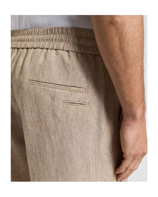 Peserico Natural Drawstring Shorts for men
