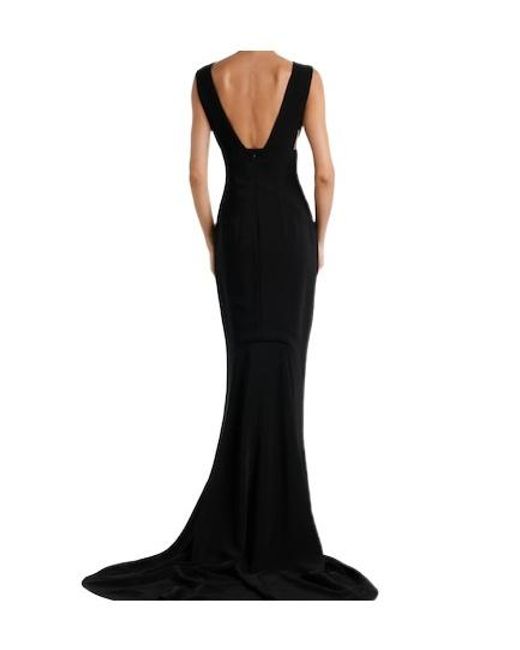 Stella McCartney Black Crêpe Jersey Gown