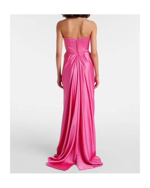 Vivienne Westwood Pink Galaxyno Strapless Corset Gown