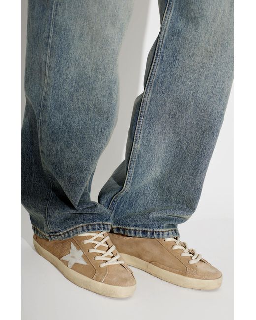 Golden Goose Deluxe Brand Brown Lace-Up Low-Top Sneakers