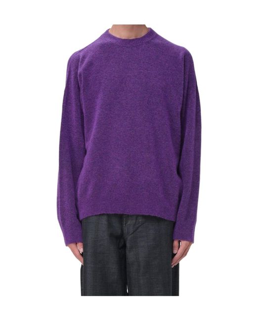 Roberto Collina Purple Long-Sleeved Knitwear for men