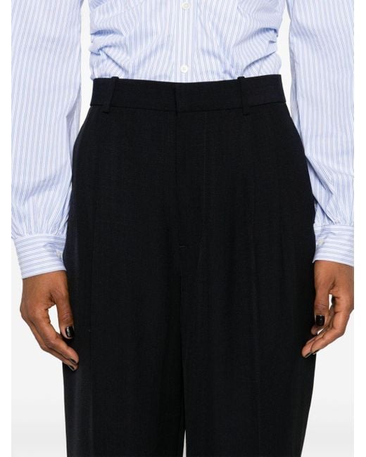 Bottega Veneta Black Straight Casual Pants