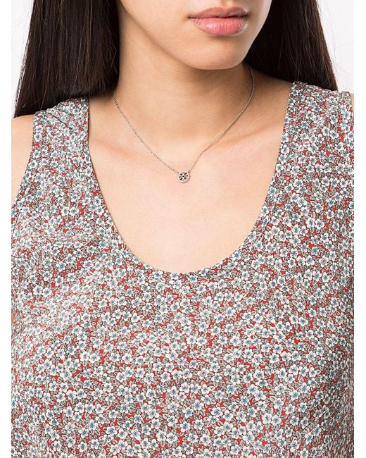 Tory Burch White Miller Delicate Necklace