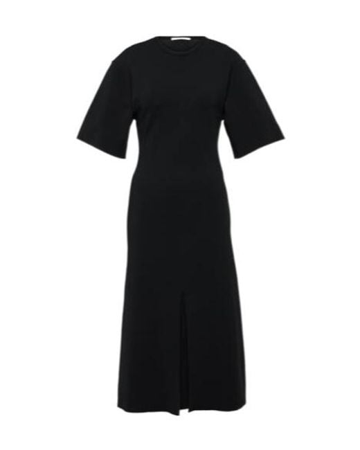 Stella McCartney Black Ruffled Midi Dress