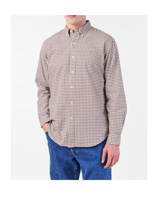 Polo Ralph Lauren Purple Check Long Sleeve Shirt for men