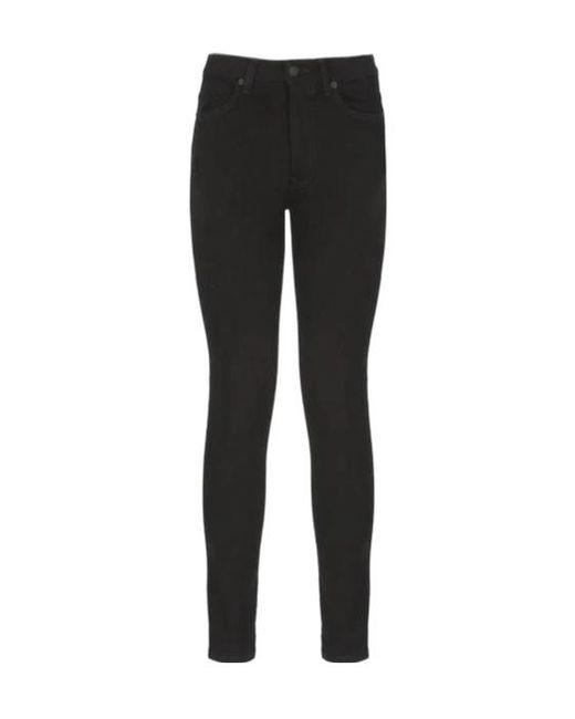 Dondup Black Belted Skinny Jeans
