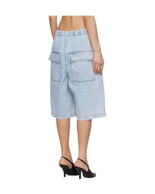 Entire studios Blue Spar Denim Shorts