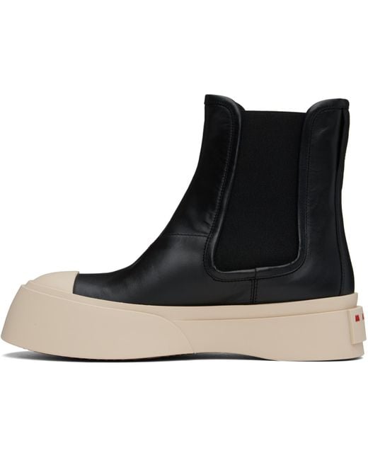 Marni Black Platform Ankle Boots