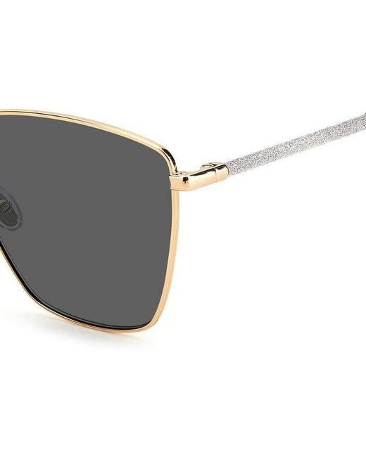 Jimmy Choo Gray Eyewear Lavi Square Frame Sunglasses