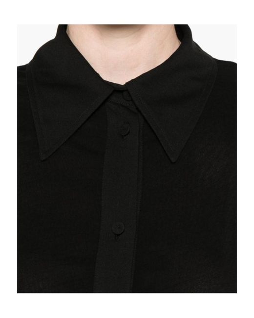 Jil Sander Black Crepe Shirt