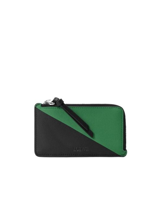 Loewe Green Flag Coin Cardholder for men