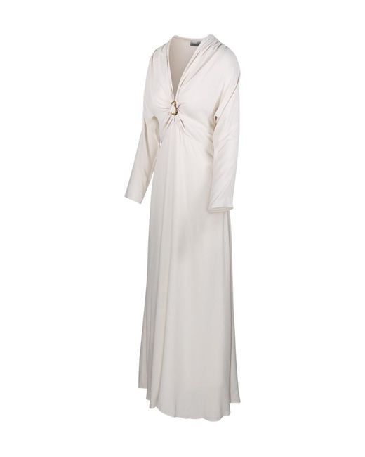 Forte_forte White Marocaine Sculpture Buckle Dress