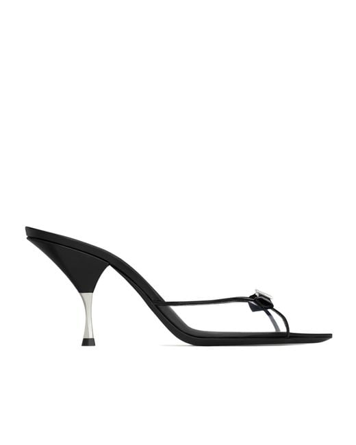 Saint Laurent Multicolor Jerry Logo Embellished Mules