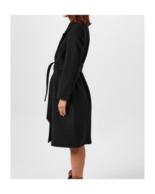 Barbour Black Clodagh Wool Trench Coat