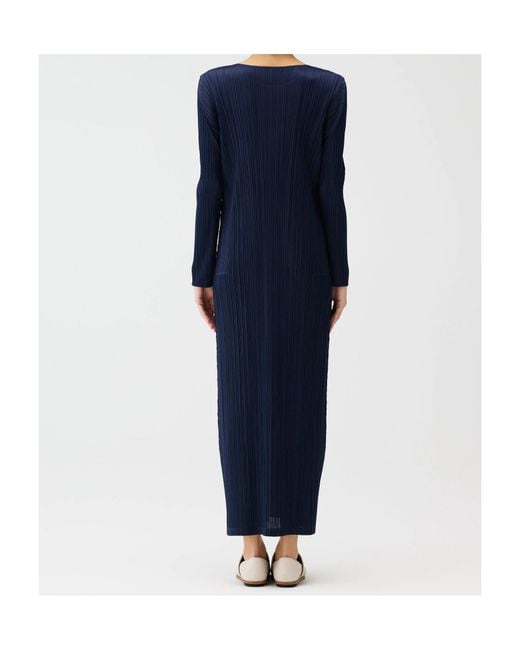 Pleats Please Issey Miyake Blue Pleats Please Issey Miyake Monthly Colors: January Dress