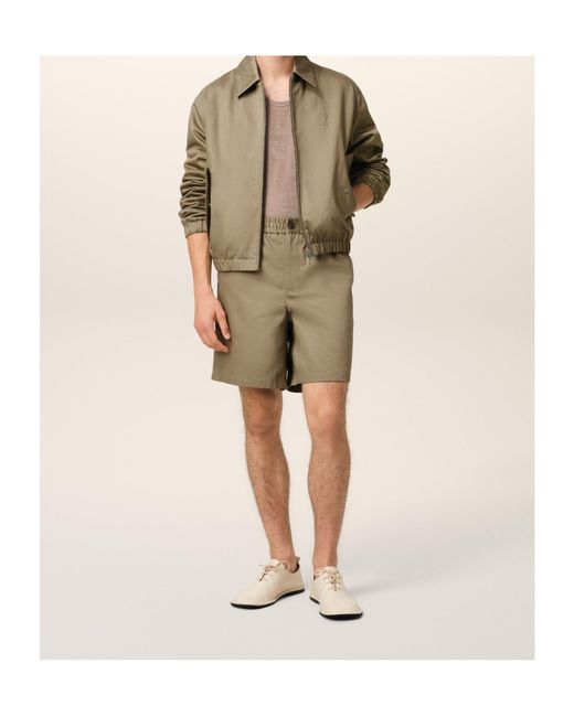 AMI Natural Ami Ami De Coeur Zipped Jacket for men