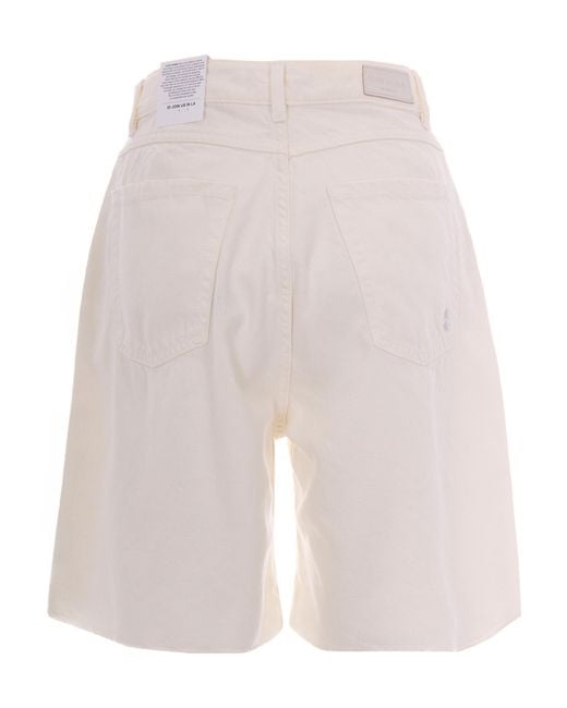 ICON DENIM White Knee Leght Shorts