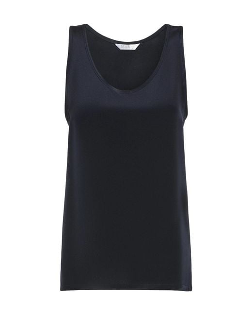 Max Mara Black Silk Top