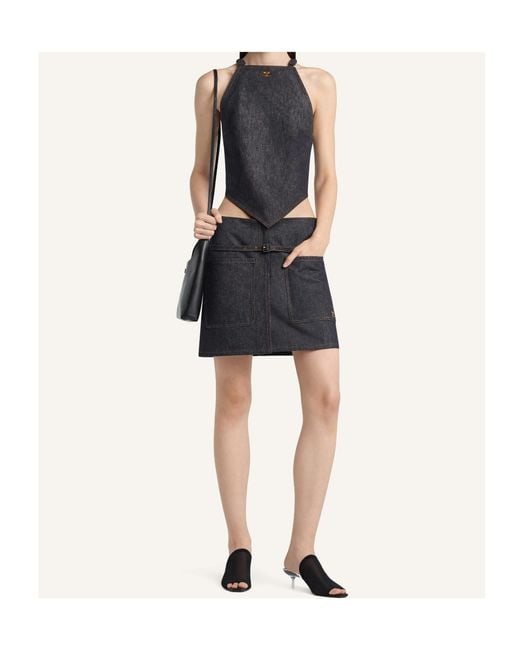 Courreges Blue Sleeveless Top