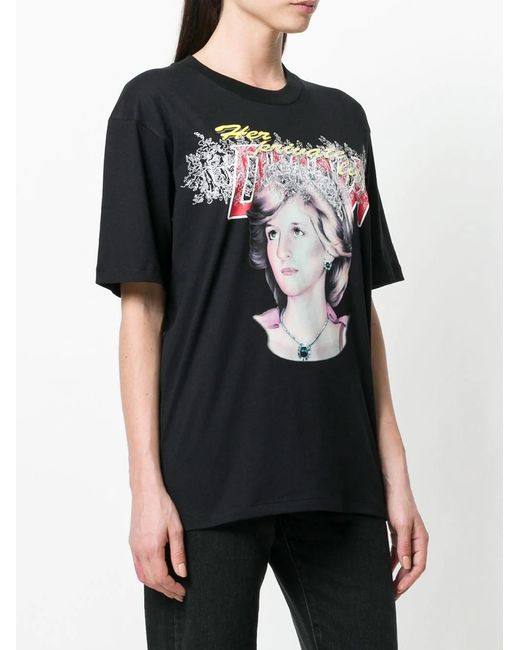 Off-White c/o Virgil Abloh Black Printed T-Shirt With Round Neck