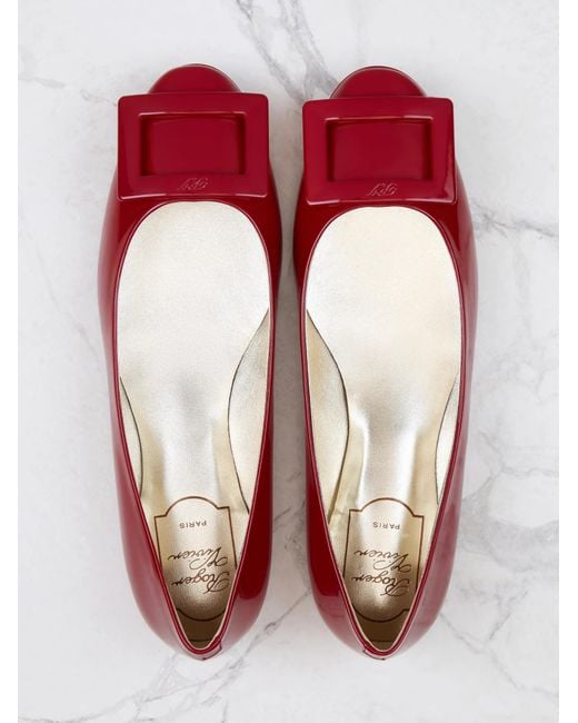Roger Vivier Red Gommet Ballet Shoes
