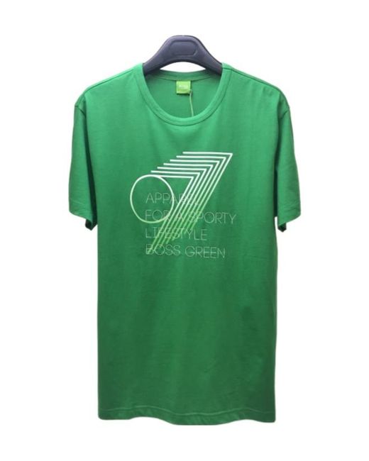Boss Green Logo Round-Neck T-Shirt for men