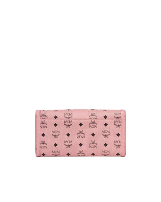 MCM Pink Tracy Chain Wallet